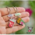 Кулон парный для друзей "Best Friends. Coca Cola. Potato". Цена за 1 пару